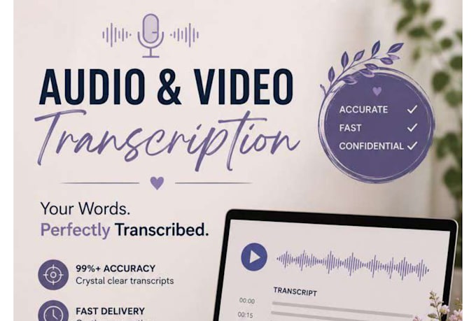 provide accurate audio transcription